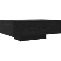 vidaXL Couchtisch Schwarz Eichen-Optik 85 x 55 x 31 cm