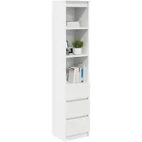 vidaXL Highboard Weiß 37,5x35x180 cm Holzwerkstoff