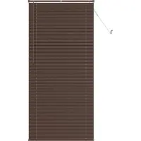 vidaXL Jalousie Dunkelbraun mit Muster 213 x 70 cm 25 mm PVC