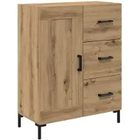 vidaXL Highboard 2 Stk. Artisan-Eiche 69,5 x 34 x 180 cm Holzwerkstoff