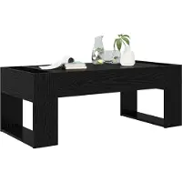 vidaXL Couchtisch Schwarz Eichen-Optik 110 x 50 x 41 cm Holzwerkstoff
