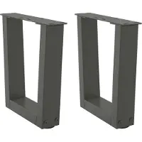 vidaXL Couchtischbeine V-Form 2 Stück Anthrazit 50x(30-31,3) cm Stahl