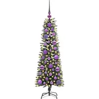 vidaXL Jasper (mit LEDs und lilafarbenen Bällen)
