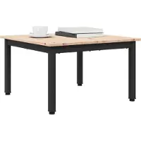 vidaXL Couchtisch Natur 60 x 60 x 36 cm Massives Kiefernholz