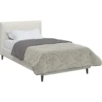 vidaXL Sommerdecke Hellgrau 135 x 200 cm Mikrofaser und Teddy-Fleece