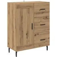vidaXL Highboard 2 Stk. Artisan-Eiche 69,5 x 32,5 x 180 cm