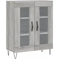 vidaXL Sideboard Grau Sonoma 69,5x34x90 cm Holzwerkstoff