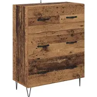 vidaXL Highboard 2 Stk. Altholz 69,5 x 34 x 180 cm Holzwerkstoff