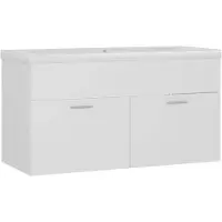 vidaXL Waschbeckenunterschrank mit Waschbecken