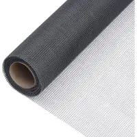 vidaXL Fliegengitter Fiberglas 80x1000 cm Grau