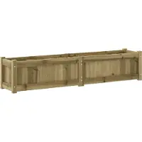 vidaXL Pflanzkübel 2 Stk. Kiefernholz Imprägniert,Material