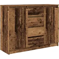 vidaXL Sideboard mit Schubladen Altholz-Optik 100,5x35x76 cm