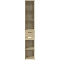 vidaXL Highboard Sonoma-Eiche 30x42,5x185 cm Holzwerkstoff