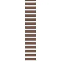 vidaXL Doppelrollo Braun 45x230 cm Stoffbreite 40,9 cm Polyester