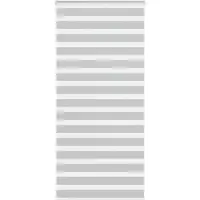 vidaXL Doppelrollo Hellgrau 110x200 cm Stoffbreite 105,9 cm Polyester
