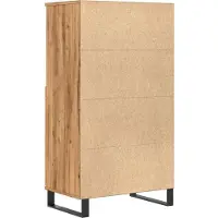 vidaXL Highboard Artisan-Eiche 60x36x110 cm Holzwerkstoff