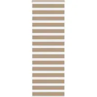 vidaXL Doppelrollo Sandbraun 85x230 cm Stoffbreite 80,9 cm Polyester