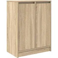 vidaXL Sideboard Sonoma-Eiche 57x34x76 cm Holzwerkstoff