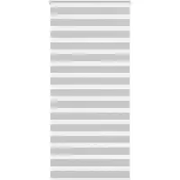 vidaXL Doppelrollo Hellgrau 115x230 cm Stoffbreite 110,9 cm Polyester