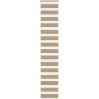 vidaXL Doppelrollo Sandbraun 50x200 cm Stoffbreite 45,9 cm Polyester
