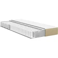 vidaXL Bettmatratze mit Matratze Salbei 90 x 200 cm Stoff