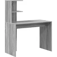 vidaXL Schreibtisch Sonoma-Grau 102 x 50 x 124 cm Holzwerkstoff