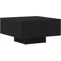 vidaXL Couchtisch Schwarz Eichen-Optik 60 x 60 x 31,5 cm Holzwerkstoff