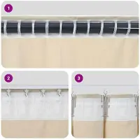 vidaXL Verdunkelungsvorhänge 2 pcs Creme 140 x 140 cm Samt