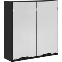 vidaXL Spiegelschrank Schwarz Eichen-Optik 64 x 20 x 67 cm