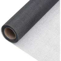 vidaXL Fliegengitter Fiberglas 100x2000 cm Grau