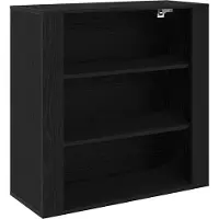 vidaXL Highboard Schwarz Eichen-Optik 80 x 33 x 150 cm Holzwerkstoff