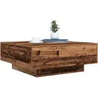 vidaXL Altes Holz und Blau 80 x 80 x 31 cm Holzwerkstoff