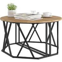 vidaXL Couchtisch Artisan-Eiche 80 x 80 x 42 cm