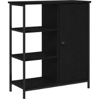 vidaXL Sideboard Schwarz Eichen-Optik 70 x 30 x 80 cm