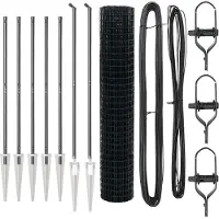 vidaXL Euro-Zaun mit Stacheln 10 x 1,6 m PVC-beschichteter Stahl Grau