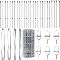 vidaXL Bodenmontierter Euro-Zaun 50 x 0,6 m Verzinkter Stahl Silber
