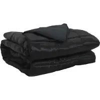 vidaXL Ganzjahresbettdecke 155 x 200 cm 300 g/m² Schwarz