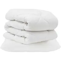 vidaXL Bettwäsche-Set mit Kissen 2 Stk. Weiß Mikrofaser