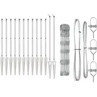 vidaXL Schweißdrahtzaun mit Spikes 50 x 0,8 m Verzinkter Stahl Silber