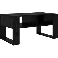 vidaXL Couchtisch Schwarz Eichen-Optik 92 x 53 x 45 cm Holzwerkstoff