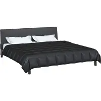vidaXL Sommerdecke Schwarz 220 x 260 cm Satin und Mikrofaser