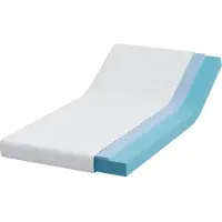 vidaXL Matratze Weiß 90 x 200 cm Jacquard-Stoff