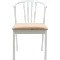 vidaXL Esszimmerstuhl 2 stk. Solides Gummiholz Weiß und Braun