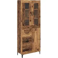 vidaXL Highboard Altholz 69,5 x 34 x 180 cm Holzwerkstoff