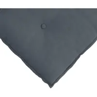 vidaXL Rückenkissen Dunkelgrau 180 x 50 cm Cordstoff