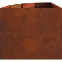 vidaXL Eckpflanzer Rostig 60 x 60 x 50 cm Wetterfeststahl