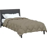 vidaXL Winterbettdecke 140 x 220 cm 450 g/m² Hellgrau
