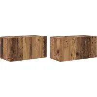 vidaXL TV-Schrankset 2 pcs Mehrfarbig 60 x 30 x 30 cm Holzwerkstoff