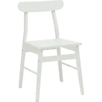 vidaXL Esszimmerstuhl 2 stk. Massives Gummiholz Weiß 43 x 44,5 x 77 cm