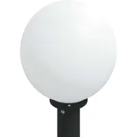 vidaXL Pollerleuchte mit Sensor und Steckdose 80 cm Schwarz IP44